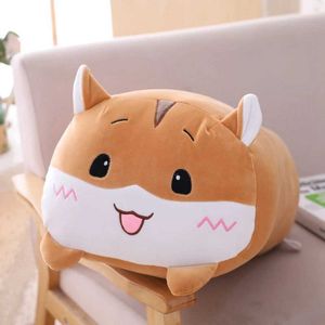 Poupées en peluche grande taille dinosaure cat cochon de porc ours coussin soft carton panda hamster éléphant cerf de poupée farce coussin cadeaux jouet h240521 0pk6