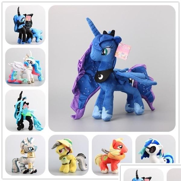 Muñecas de peluche Dibujos animados 8 Estilo para elegir Deluxe Horse Nightmare Luna Moon Soft Toy Relleno Niñas Regalo de cumpleaños 38 cm 220425 Drop Delive Dhkck