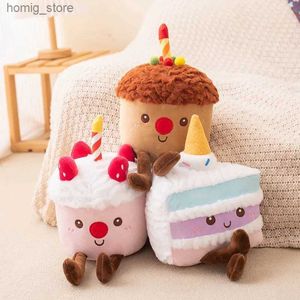 Pouilles en peluche gâteau de dessin animé en peluche fraise fruit muffin forme de bouffin