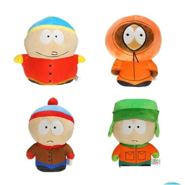 Muñecas de peluche Juego de dibujos animados-Muñeca The Southed Parks Toy Stan Kyle Kenny Cartman Muñeca rellena Niños Niño Regalo de cumpleaños 220601 Drop Delive DHD2I