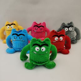 Pluche poppen cartoon plush speelgoed gevuld pluche speelgoed 15 cm het kleur monster kinderen mijn emotionele kleine monsters kinderen geschenken