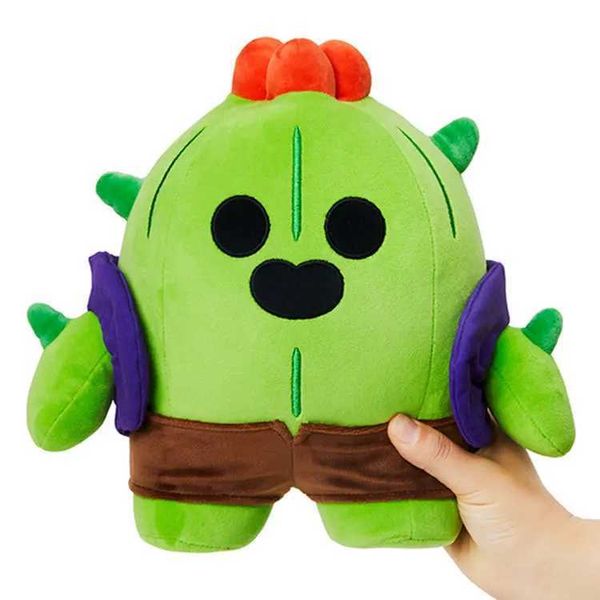 Plush Dolls Cartoon Supercell Leon Spike Plush Juguete Cotton Pillow Pillow Game Personajes Juego Regalo periférico para niños Choque de clanes T240428