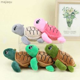 Poux en peluche dessin animé Turtle Marine Animal Tortoise Doll Plux Toy pendentif Soft Farged Dollchain sac à dos sac de voitures clés Decor Decor Kid Giftl2404