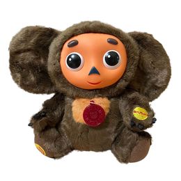 Pluche poppen cheburashka 30 cm kan pluche speelgoed grote ogen grote ogen aap met kledingpop Rusland Baby Kid Slaap Slaap speelgoed voor kinderen 230209