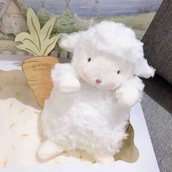 Poupées en peluche enfants doux mouton blanc bébé mignon animal filles poupée en peluche jouets pour la maison compagnon de couchage 221125