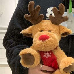 Muñecas de peluche Navidad ciervo muñeca juguete suave niña corazón tela regalo 231118