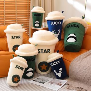 Poupées en peluche Simulation créative tasse à café oreiller jouet mignon nourriture en peluche de haute qualité jeter Kawaii doux jouets canapé chaise coussin 230823