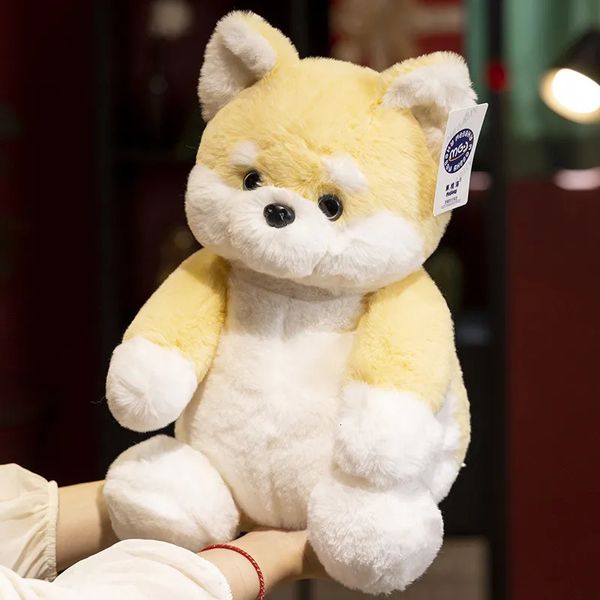 Muñecos de peluche de peluche sentado Husky Shiba Inu juguete de dibujos animados suave animal de peluche gato panda niños muñeca esponjoso regalo de cumpleaños para niños niño 231009