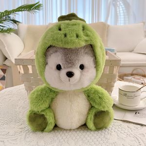 Muñecos de peluche Lindo husky peluche perro de acción perro 2 muñeca pequeña regalo de cumpleaños para niños niña juguete animales de peluche puntada de peluche kawaii 230922