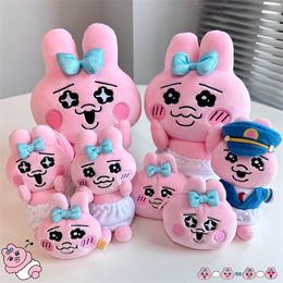 Muñecos de peluche Lindo Pantalón Cabeza Conejo Muñeco de peluche Colgante Dibujos animados japoneses Pantalones divertidos Conejo rosa Muñeca Colgante Cambio 230705