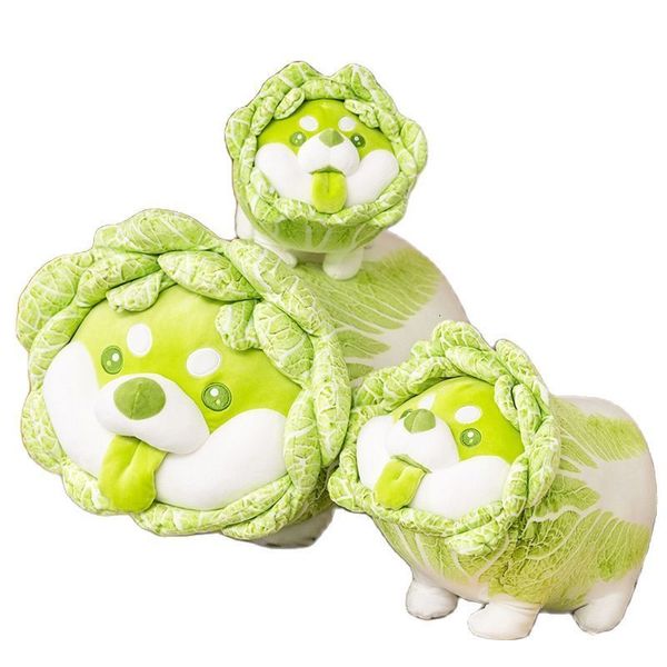 Poupées en peluche mignon légumes fée jouets en peluche chien de chou japonais moelleux doux Shiba Inu oreiller animaux en peluche poupée pour enfants bébé filles cadeaux 230525