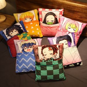 Plush Dolls Demon Slayer Anime Stuffed Pillow Cute Devil s Blade Manga Doll Cushion Kimetsu No Yaiba Tanjirou Nezuko 230323