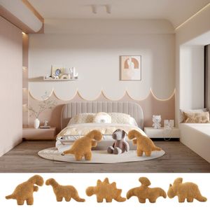 Pluche Poppen Dino Nugget Kussen Leuke Dinosaurus Pop Baby Zintuiglijke Speelgoed Pp Katoen Kinderen Verjaardagscadeau Home Decor Voor kamer Sofa 230603