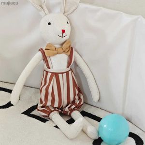 Poux de peluches exquise Sling Bunny Doll Cotton and Linen Fabric Simulate Baby Comfort Doll Baby Toy Birthday Gift For Boys and Girlsl2404