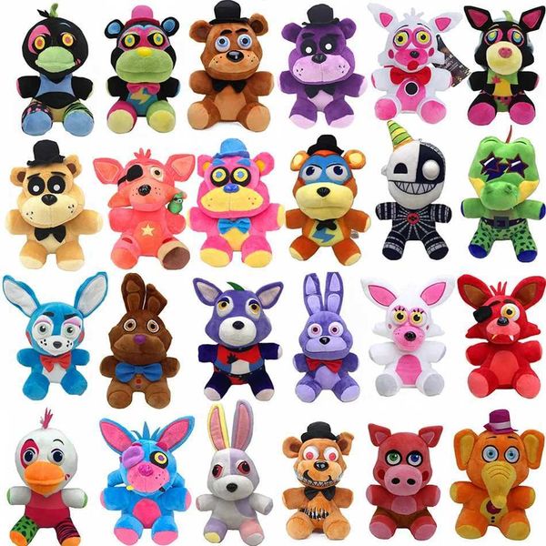 Poux en peluche cinq nuits à Freddy FNAF mignon toys toys jeu poupée 18 cm Bonnie Bear Foxy Cartoon Polls Freddy Toys for Children Gifts T240422