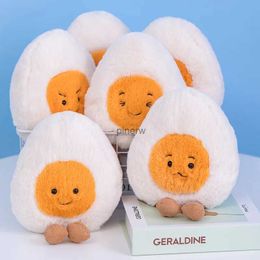 Muñecos de peluche esponjosos, huevo hervido súper suave, peluches, muñecos de peluche, comida rellena, peluche largo, diferentes emociones, juguetes para apaciguar bebés para niños