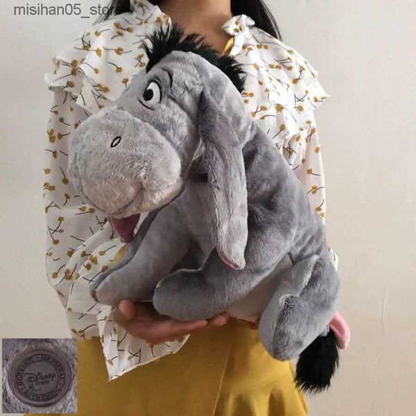 Muñecas de peluche Entrega gratuita 36 cm 14 pulgadas Gris Eeyore Burro Juguete Animal Lindo Juguete de peluche suave Cumpleaños Regalo para niños Serie Q240322