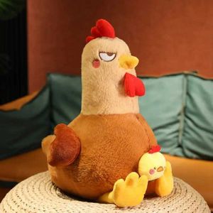 Poux en peluche drôle coq moelleux