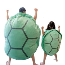 Poupées en peluche drôle coquille de tortue en peluche uniquement pour les enfants sac de couchage en peluche doux tortue oreiller coussin créatif cadeau intéressant 230225