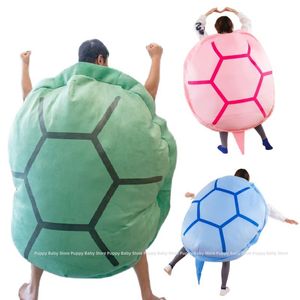 Pluche poppen grappige turtle shell plush speelgoed volwassen kinderen slaapzak gevuld zacht draagbaar kussen kussen huisverwarming creatief interessant cadeau 230821