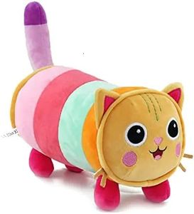 Muñecos de peluche Gabbys Dollhouse Pillow Cat juguetes de peluche para niños animales de peluche suaves almohada de peluche gato 230927