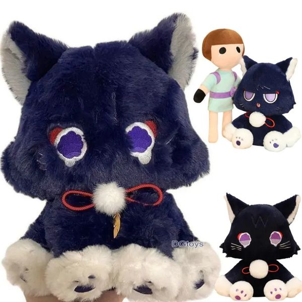 Poupées en peluche Genshin Jeu Anime Figure Poupée Fluffy Chat Peluche Jouet Impact Wanderer Pet Scaramouche Chat Jouet Cosplay Mascotte Poupée Cadeau Pour Enfants 230927