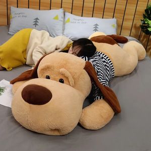 Poupées en peluche géant chien jouet gros dormir peluche chiot poupée doux animal dessin animé oreiller bébé dos coussin filles cadeau d'anniversaire 231030