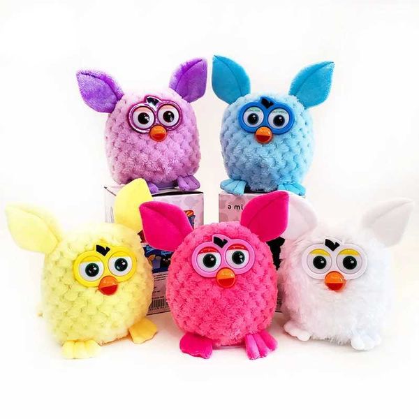 Plush Molls Hasbro Plush Talking Electronic Pet Joy Owl Recordación interactiva Interactiva Interactiva 15 cm Animación de muñecas Personaje para niños Regalo Baby J240410