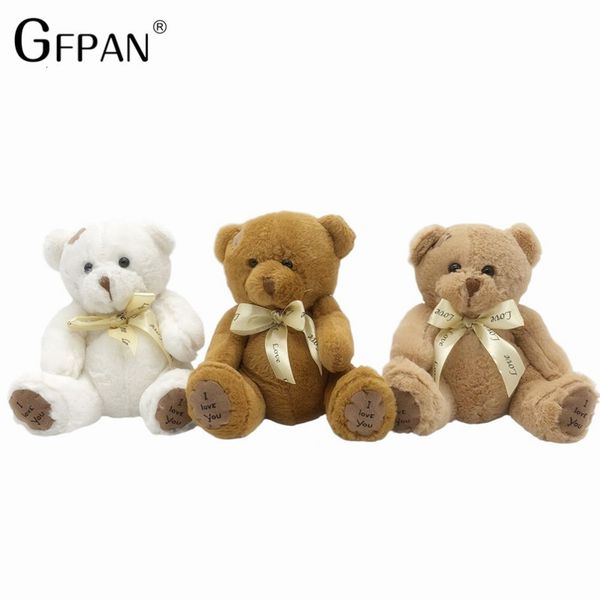 Muñecos de peluche de alta calidad Lovely Pacth Bear 3 colores juguete suave Teddy Kawaii algodón Animal regalo de cumpleaños para niños precio bajo 221125