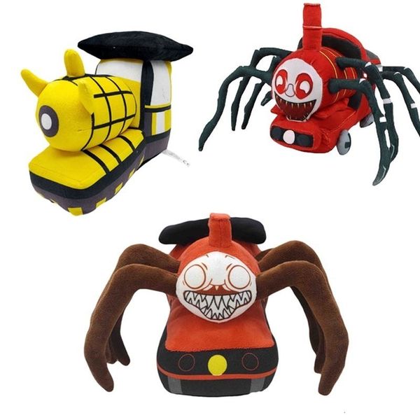 Muñecos de peluche Juego de terror Choo Choo Charles Juguete Araña suave Muñeco de peluche Tren horrible Dibujos animados Peluches Regalos para niños 230607