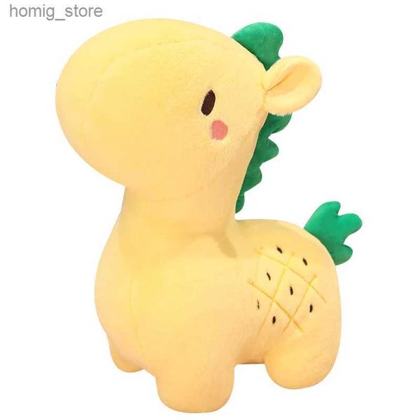 Poux en peluche chaude 26-70 cm mignon peluche peluche poupée complète ananas rempli cheval en peluche jouet kawaii toys pour enfants fille belle cadeau y240415