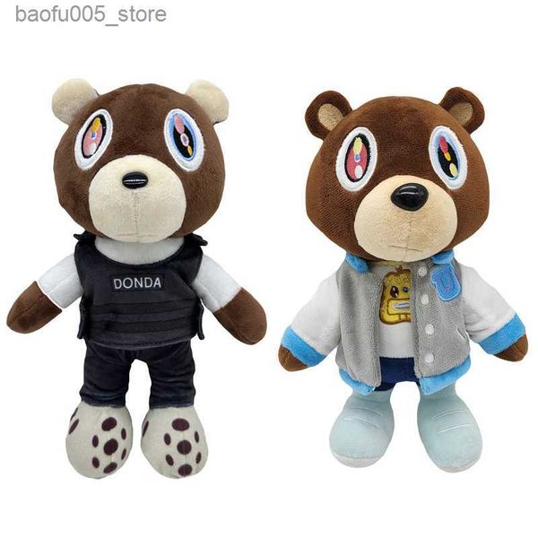 Muñecas de peluche Kanye Teddys Oso de peluche Juguete de dibujos animados lindo Animación Plushie Muñeca Decoración de la habitación del hogar Muñecas para niños Cumpleaños Regalo de Navidad Q230913