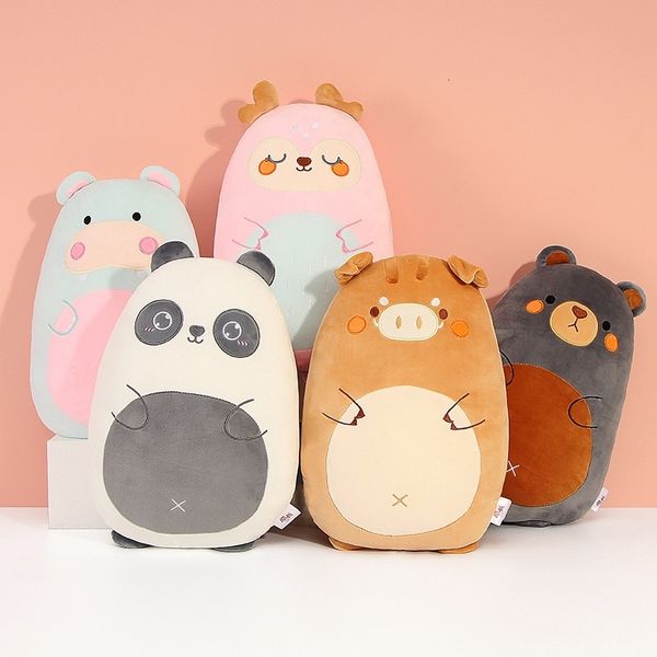 Peluches Kawaii Animaux Peluche Oreiller Câlin Squishy Dinosaure Cochon Lapin Chat Panda Zoo Animal Doux Peluche Peluche Enfants Cadeau 230302