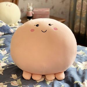 Pluche poppen Kawaii Anime Vet Octopus Speelgoed Rond Gevuld Zacht Dier Cartoon Kantoor Thuis Dutje Kussen Schattig Kinderen Verjaardagscadeau 230905