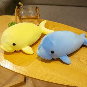 Pluche poppen kawaii creatieve cartoon liegen houding manatee plush speelgoed oceaan poppen speelgoed kind baby schattig speelgoed vriendin verjaardag metgezel cadeau y240415