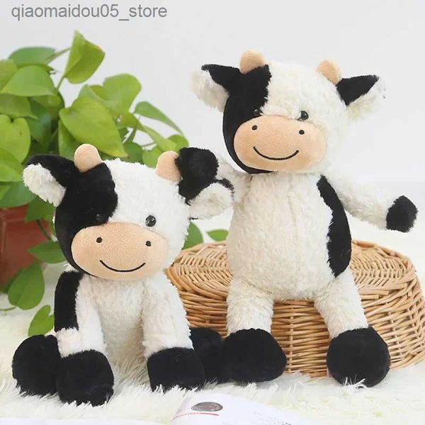 Muñecas de peluche Kawaii Linda Pequeña Vaca Peluche Juguete Relleno Leche Vaca Suave Animal Muñeca Almohada Niños Decoración del Hogar Calcomanía Regalo de Cumpleaños Q240227