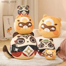 Plush -poppen Kawaii Genshin Slime Pillow Genshin Impact pluche kussen schattige anime game gevulde originele god cosplay fans peluche voor kind cadeau y240415