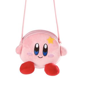 Plush -poppen Kawaii Kirby Plush Toy Hand Bag Cartoon Star Kirby Messenger Bag Plush Toy For Girls Birthday Gifts 230603