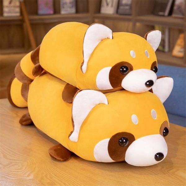 Poupées en peluche Kawaii Raton Laveur Oreiller En Peluche Beaux Jouets Doux En Peluche En Coton Coussin Animal Poupées Pour Enfants Bébé Cadeaux D'anniversaire De Noël 220923