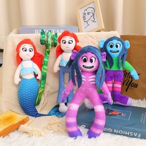 Plush -poppen Kawaii Ruby Gillman Teenage Kraken Toys Cute Mermaid Chelsea Cartoon Soft Stuffed Doll For Kid Christmas Birthday Gift Toy 230823