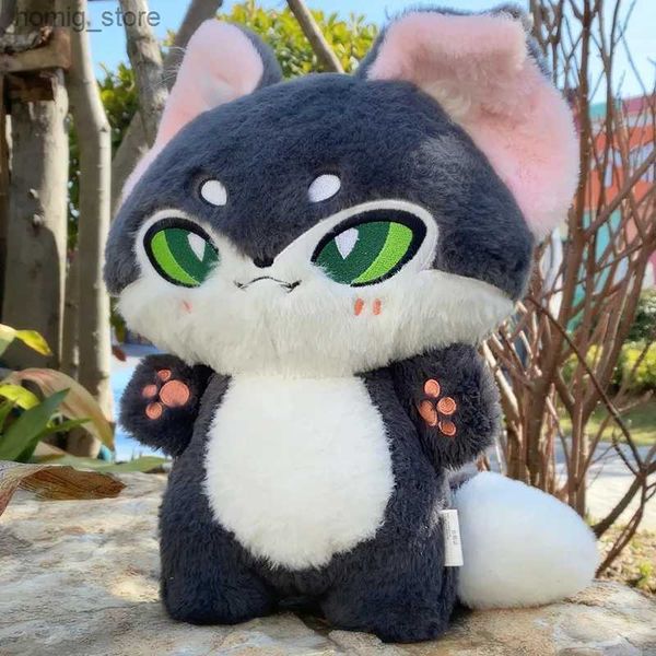 Poux de peluches kawaii wolf renards animaux en peluche en peluche 38x25cm