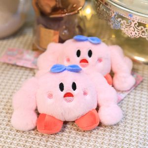 Poupées en peluche Kirby porte-clés jouets en peluche Kawaii Muscle Kirby coton dessin animé poupées en peluche peluche douce enfants jouets cadeaux d'anniversaire 230626