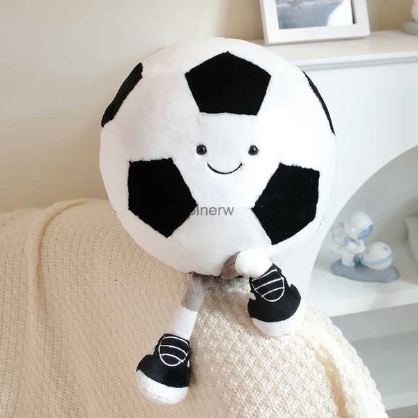 Muñecos de peluche realistas de fútbol, baloncesto, almohada redonda rellena, muñeco de fútbol, juguete de peluche para niños, regalo para bebés, nueva mascota, decoración de fiesta