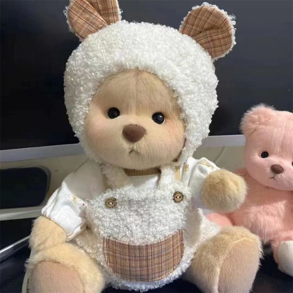 Poupées en peluche petit ours vêtements jouets pour changer mignon chambre d'enfant décoration cadeaux de noël 230303