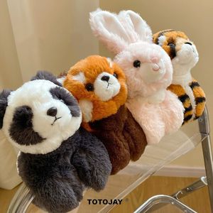 Muñecos de peluche Lovely Animal Slap Snap Wrap Muñequera Pulsera Bunny Panda Tiger Raccoon Felpa Anillo de mano Muñequera Juguetes para niños Regalo elegante 230818