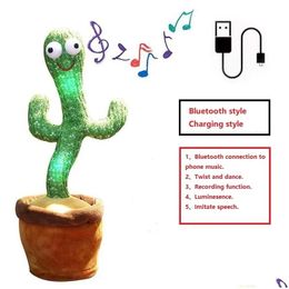 Poupées en peluche Belle danse Cactus poupée parlant jouet électronique P parler répéter chanter jouets enfants enfants éducation cadeau 220728 Drop Deliv Dhiwm