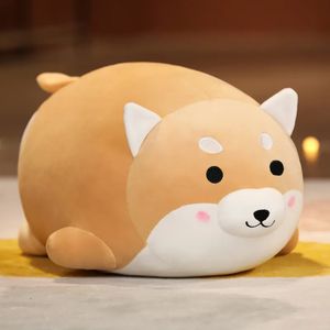 Poupées en peluche belle gros Shiba Inu Corgi chien jouets en peluche doux Kawaii Animal dessin animé oreiller cadeau pour enfants bébé enfants 231013
