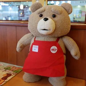 Plush Dolls Multi-Styles Movie Teddy Bear Ted 2 pluche speelgoed in schort zacht knuffels pluche 43-49cm verjaardagscadeau voor een goede vriend Y240415