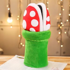 Peluche Poupées Champignon Maison Pantoufles En Peluche Piranha Plante En Peluche Creative Chaussures Jouets pour Enfants Peluche En Peluche Jouet Enfants Cadeau 230225