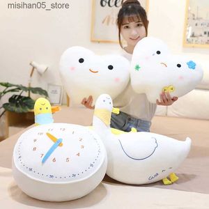 Muñecos de peluche Nuevo Lindo Amor Tus Dientes Juguete de Peluche Dientes de Pato Reloj Podrido Almohada Relleno Cojín Suave Niños y Niñas Hábito Regalos Q240322